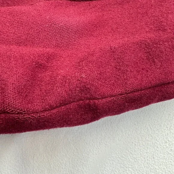 Vintage 80s LL Bean Plaid Lined Wool Bomber Jacket Coat Mens Size Large Red READ - Picture 16 of 16